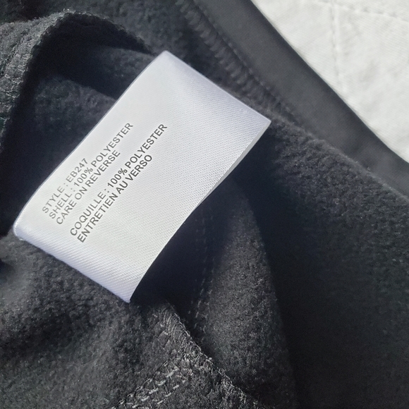 𝅺Eddie Bauer Large black women's  Full-Zip Microfleece Jacket - Picture 8 of 13